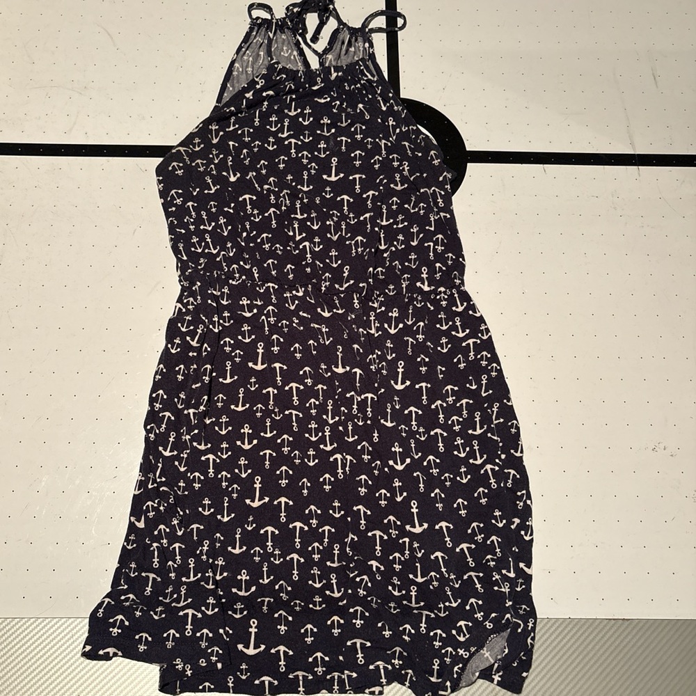Old Navy Dark Blue Patterned Dress